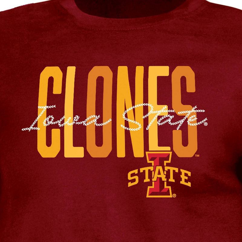 slide 3 of 3, NCAA Iowa State Cyclones Girls' Crew Neck T-Shirt - M: Cotton-Polyester Blend, Long Sleeve, 1 ct