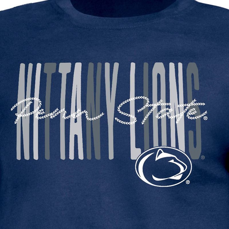 slide 3 of 3, NCAA Penn State Nittany Lions Girls' Crew Neck T-Shirt - S, 1 ct
