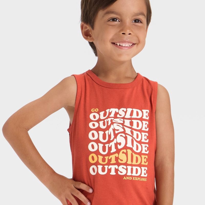slide 2 of 4, Toddler Boys' Tank Top - Cat & Jack™ Orange 5T, 1 ct