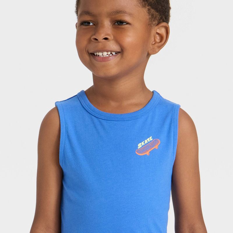slide 2 of 4, Toddler Boys' Tank Top - Cat & Jack™ Blue 12M, 1 ct