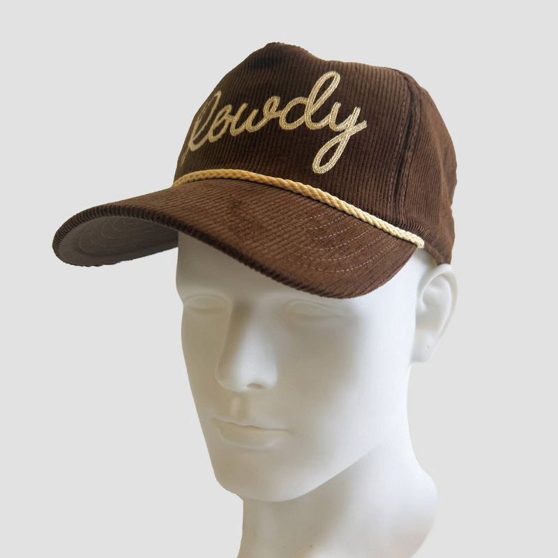 slide 1 of 5, Mighty Fine Brown Cord Baseball Hat -Brown, 1 ct