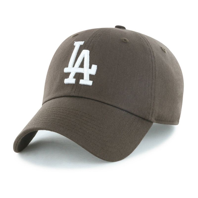 slide 1 of 2, MLB LA Baseball Hat - Brown, 1 ct