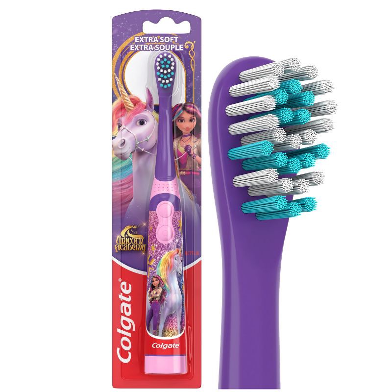 slide 1 of 10, Colgate Kids' Battery Powered Toothbrush - Unicorn Academy, 1 ct