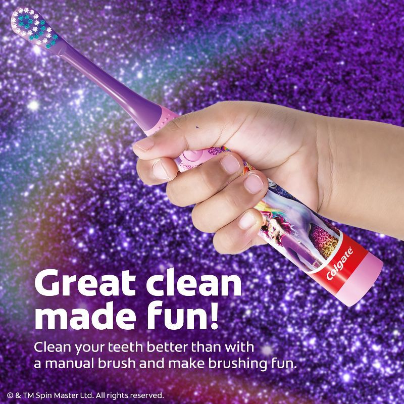 slide 7 of 10, Colgate Kids' Battery Powered Toothbrush - Unicorn Academy, 1 ct