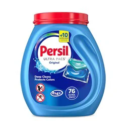 Persil Original HE Deep Cleaning Laundry Detergent Pods 76 Pacs - 46.8oz: Plastic Tub, Animal By-Product-Free