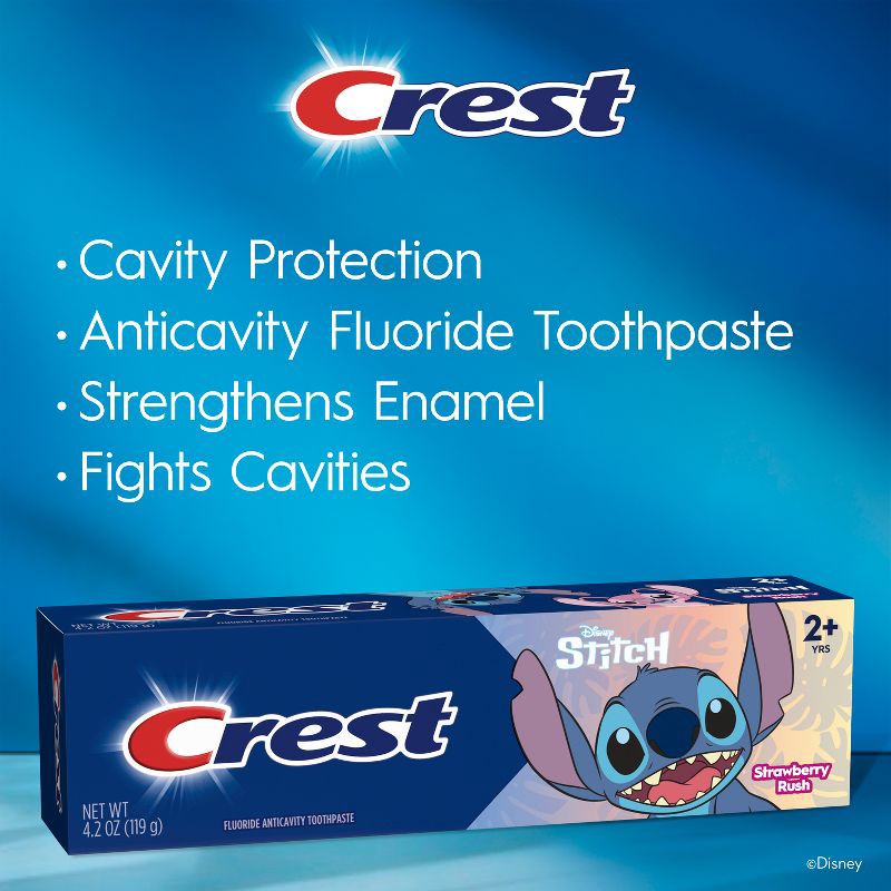 slide 4 of 13, Crest Kids' Disney Stitch Toothpaste - 4.2oz, 4.2 oz
