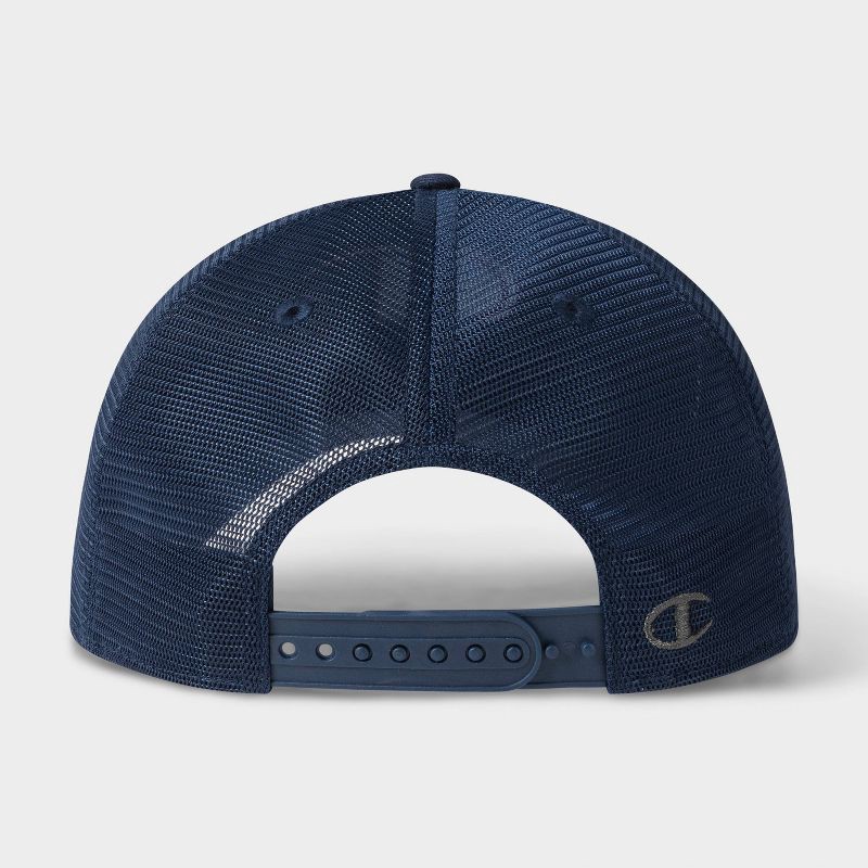 slide 3 of 4, Champion Adult Logan Twill Trucker Hat - Navy, 1 ct