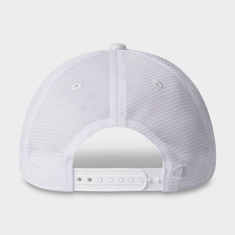 slide 4 of 4, Champion Adult Logan Twill Trucker Hat - White, 1 ct