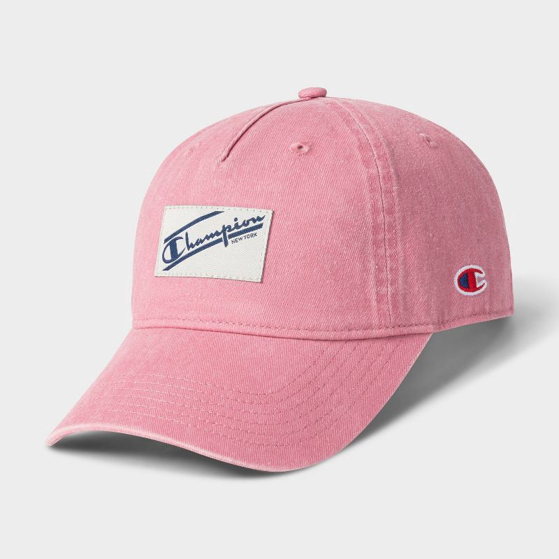 slide 4 of 4, Champion Adult Pigment-Washed Twill Baseball Hat - Cosmic Pink, 1 ct