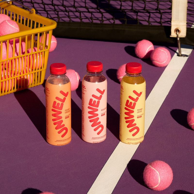 slide 3 of 6, Unwell Hydrate+Focus Multipack Strawberry Sports Drink - 8pk/16.9 fl oz Bottles, 8 ct, 16.9 fl oz