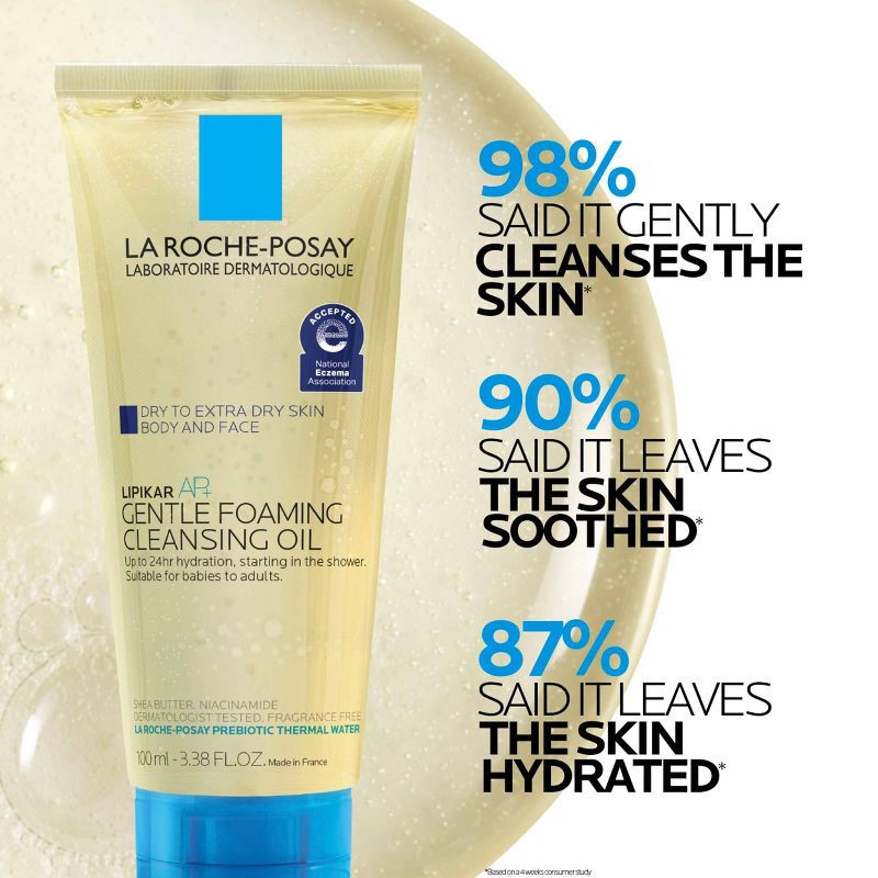 slide 6 of 11, La Roche Posay Lipikar Oil - 3.38 fl oz, 3.38 fl oz