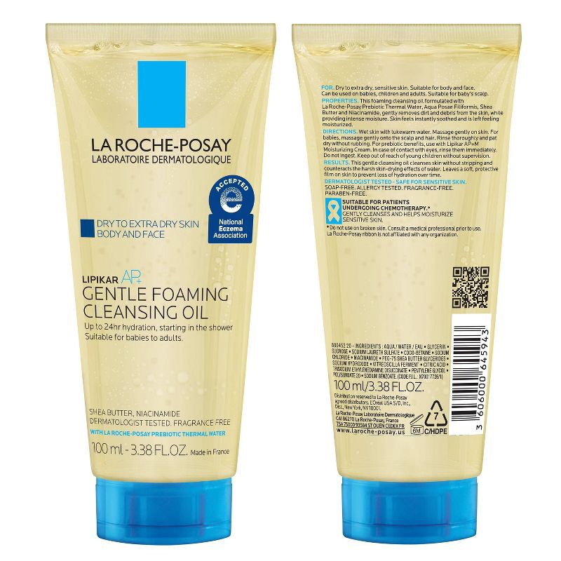 slide 11 of 11, La Roche Posay Lipikar Oil - 3.38 fl oz, 3.38 fl oz