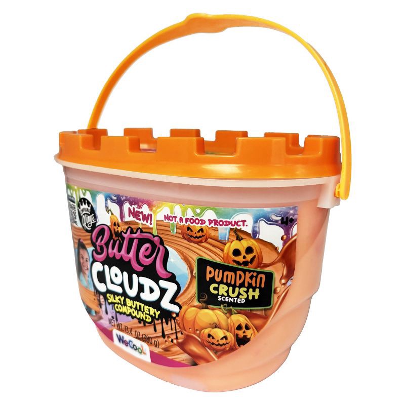 slide 3 of 5, Compound Kings Halloween Pumpkin Crush Butter Cloudz Tub: Creative Thinking Slime for Kids & Adults, 1 Piece, 1 ct