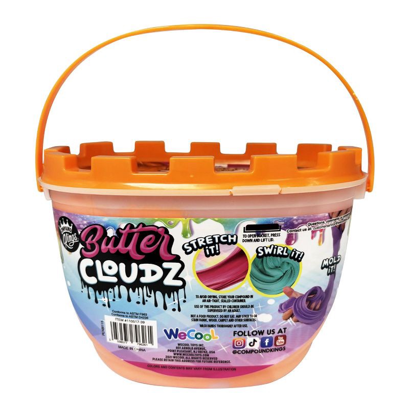 slide 2 of 5, Compound Kings Halloween Pumpkin Crush Butter Cloudz Tub: Creative Thinking Slime for Kids & Adults, 1 Piece, 1 ct