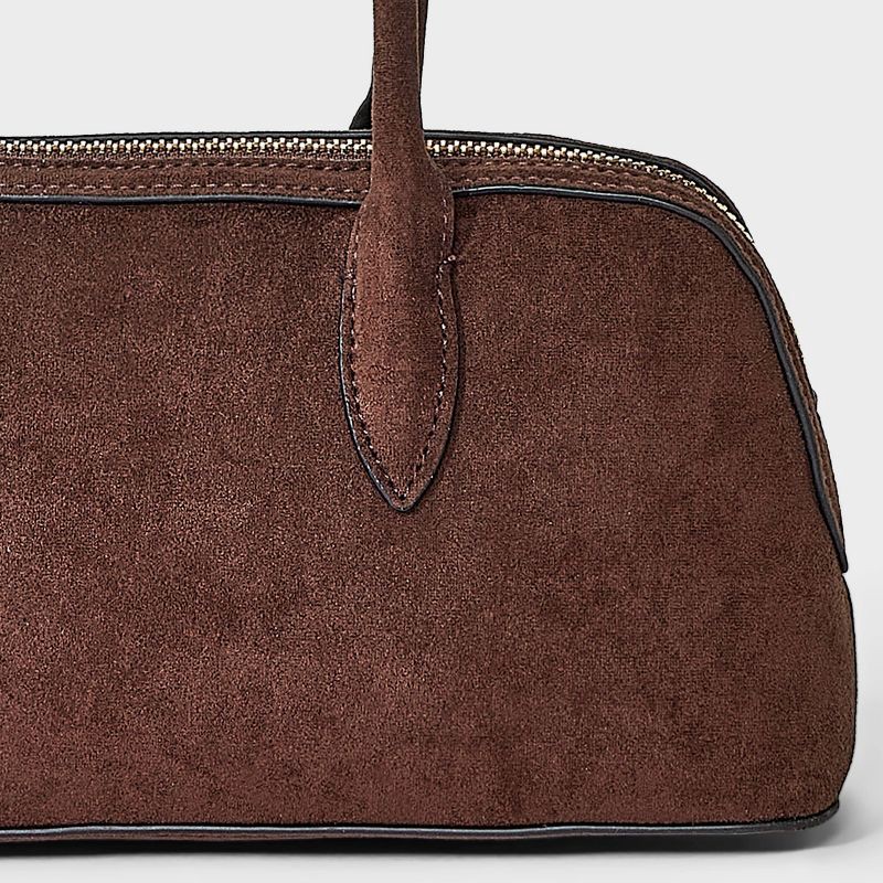 slide 5 of 5, Long Handle Satchel Handbag - A New Day™ Brown, 1 ct