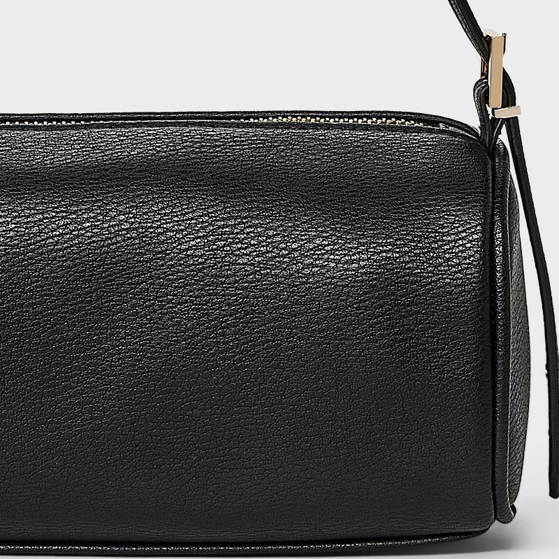 slide 5 of 5, Mini Boxy Barrel Bag - A New Day™ Black, 1 ct