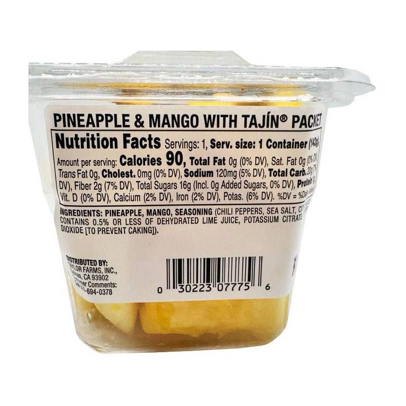 slide 2 of 3, Pineapple and Mango with Tajin Fruit Cup - 5oz, 5 oz