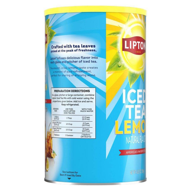 slide 3 of 5, Lipton Sweetened Lemon Iced Tea Mix - 69oz, 69 oz