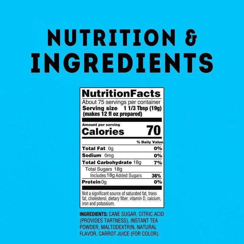 slide 4 of 5, Lipton Reduced Sugar Lemon Iced Tea Mix - 50.2oz, 50.2 oz