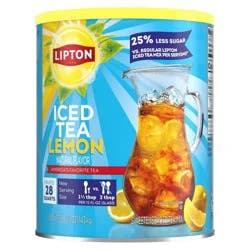 Lipton Reduced Sugar Lemon Iced Tea Mix - 50.2oz