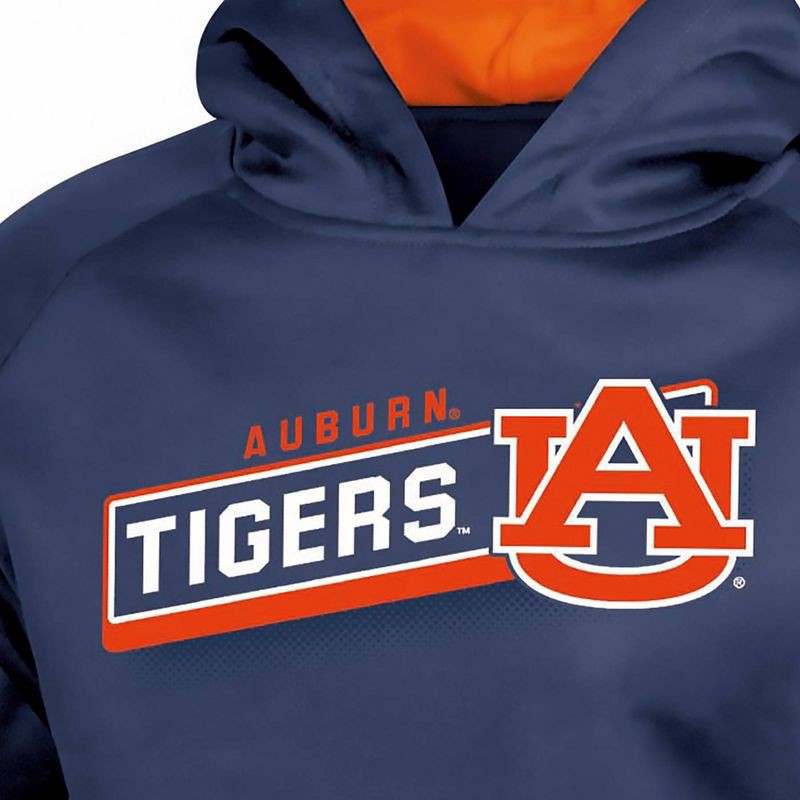 slide 3 of 3, NCAA Auburn Tigers Boys' Gray Hooded Sweatshirt - XL, 1 ct