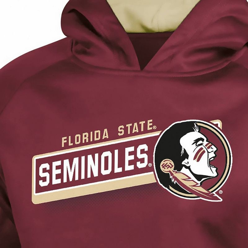 slide 3 of 3, NCAA Florida State Seminoles Boys' Gray Hooded Sweatshirt - XL, 1 ct