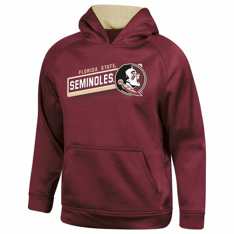 slide 1 of 3, NCAA Florida State Seminoles Boys' Gray Hooded Sweatshirt - XL, 1 ct