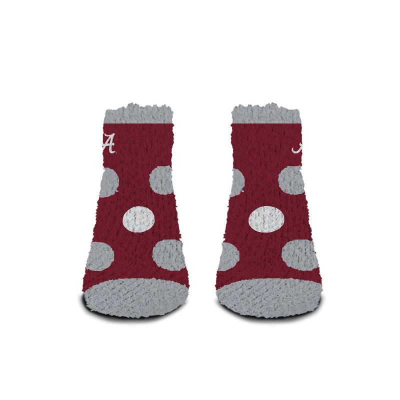 slide 2 of 3, NCAA Alabama Crimson Tide Big Dot Fuzzy Sleep Soft Socks, 1 ct