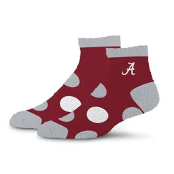 NCAA Alabama Crimson Tide Big Dot Fuzzy Sleep Soft Socks