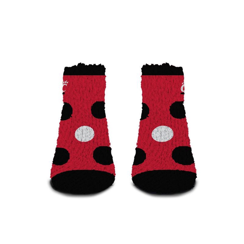 slide 2 of 3, NCAA Cincinnati Bearcats Big Dot Fuzzy Sleep Soft Socks, 1 ct