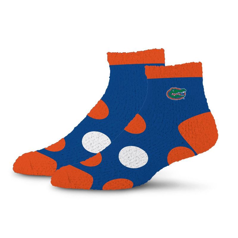slide 1 of 3, NCAA Florida Gators Big Dot Fuzzy Sleep Soft Socks, 1 ct