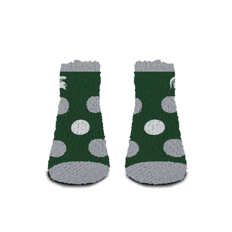 slide 2 of 3, NCAA Michigan State Spartans Big Dot Fuzzy Sleep Soft Socks, 1 ct