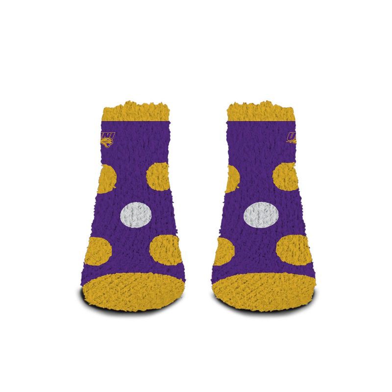 slide 2 of 3, NCAA Northern Iowa Panthers Big Dot Fuzzy Sleep Soft Socks, 1 ct