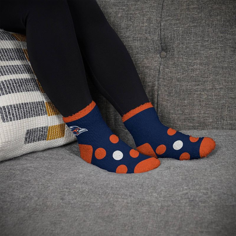 slide 3 of 3, NCAA Texas San Antonio Roadrunners Big Dot Fuzzy Sleep Soft Socks, 1 ct