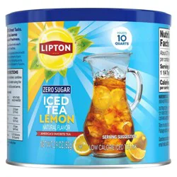 Lipton Zero Sugar Lemon Iced Tea Mix - 2.9oz