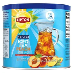 Lipton Zero Sugar Peach Iced Tea Mix - 2.9oz