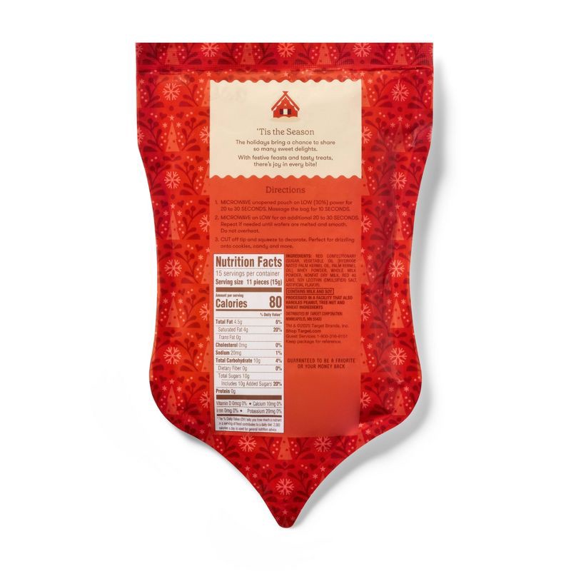 slide 2 of 3, Holiday Red Melting Wafers Microwaveable Bag - 8oz - Favorite Day™, 8 oz