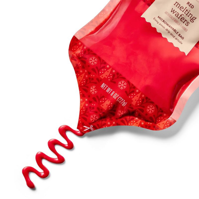 slide 3 of 3, Holiday Red Melting Wafers Microwaveable Bag - 8oz - Favorite Day™, 8 oz