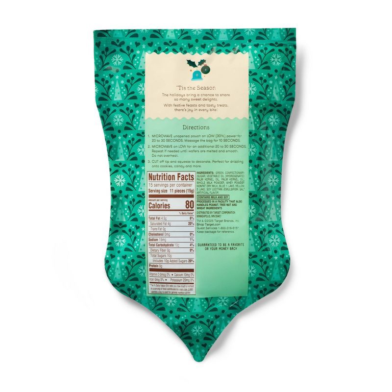 slide 2 of 3, Holiday Green Melting Wafers Microwaveable Bag - 8oz - Favorite Day™, 8 oz