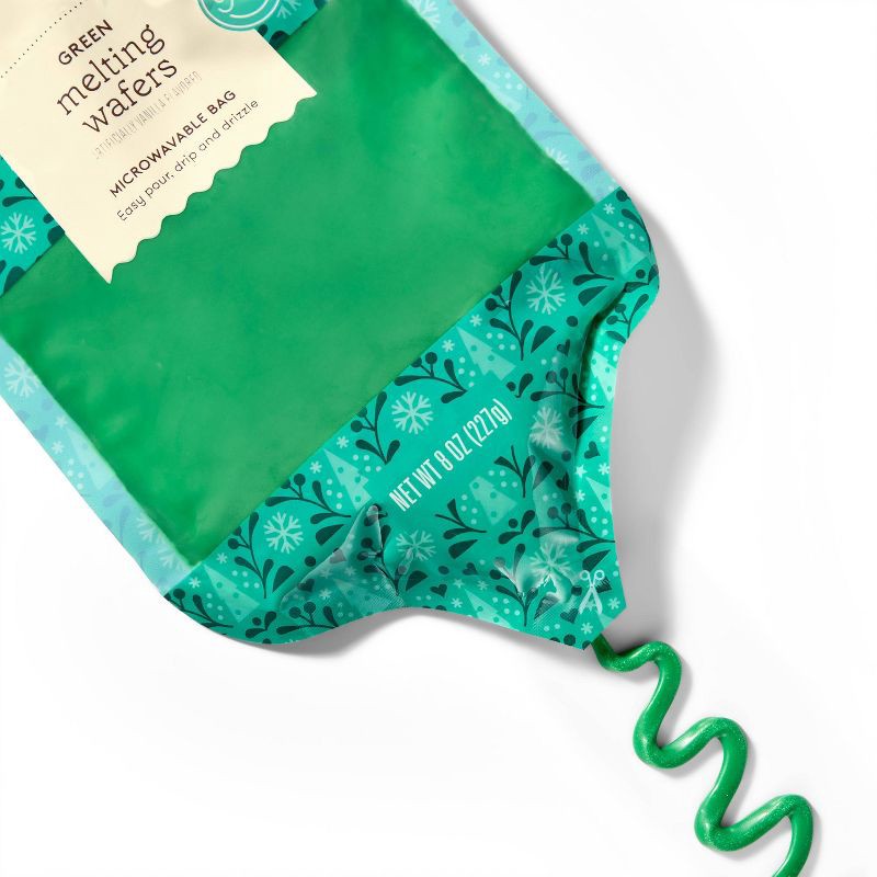 slide 3 of 3, Holiday Green Melting Wafers Microwaveable Bag - 8oz - Favorite Day™, 8 oz
