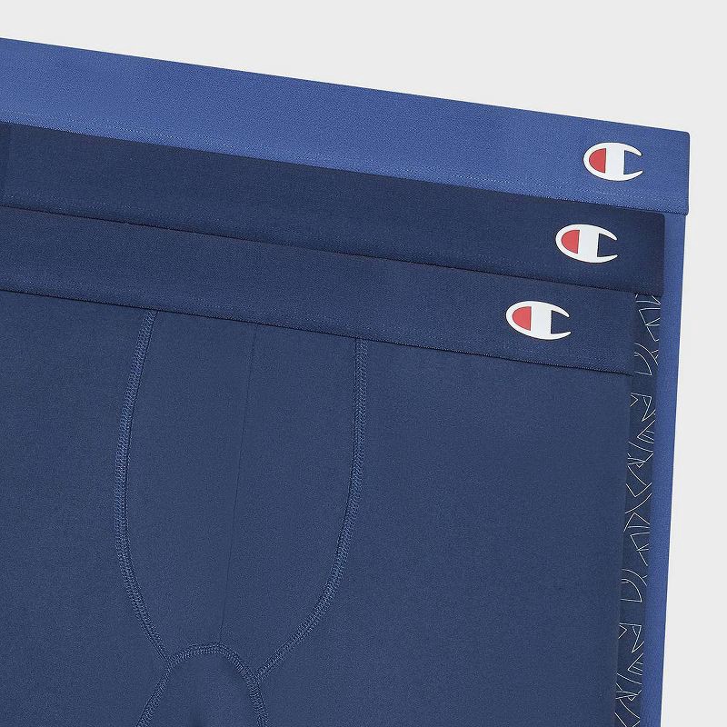 slide 5 of 5, Champion Men's Authentic Originals 3pk Wicking Boxer Briefs - Blue M, 3 ct