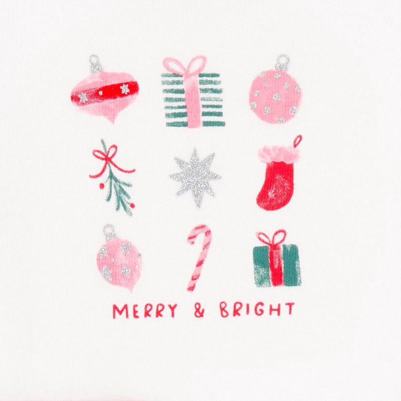 slide 2 of 4, Carter's Just One You® Baby Girls' 2pc Christmas Candy Top and Bottom Set - White/Red 12M, 2 ct