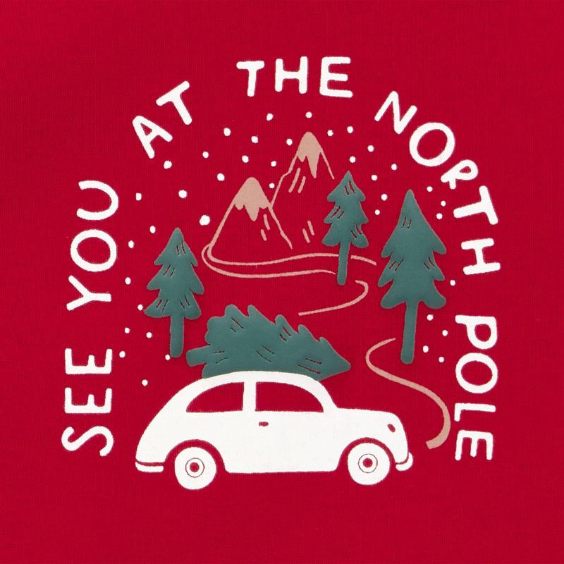 slide 2 of 4, Carter's Just One You® Baby Boys' 2pc Long Sleeve Christmas T-Shirt and Striped Pull-On Pants Set - Red Newborn, 2 ct