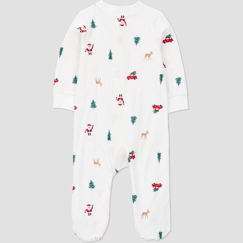 slide 2 of 6, Carter's Just One You® Baby Christmas Village Sleep N' Play with Hat - Off-White 9M, 1 ct