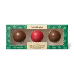 Christmas Hot Drink Bombs - Milk Chocolate & White Chocolate - 3oz - Favorite Day™