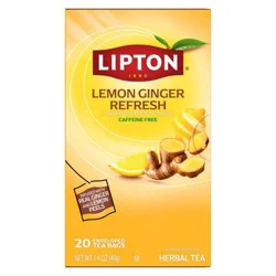 Lipton Lemon Ginger Herbal Tea Bags - 20ct
