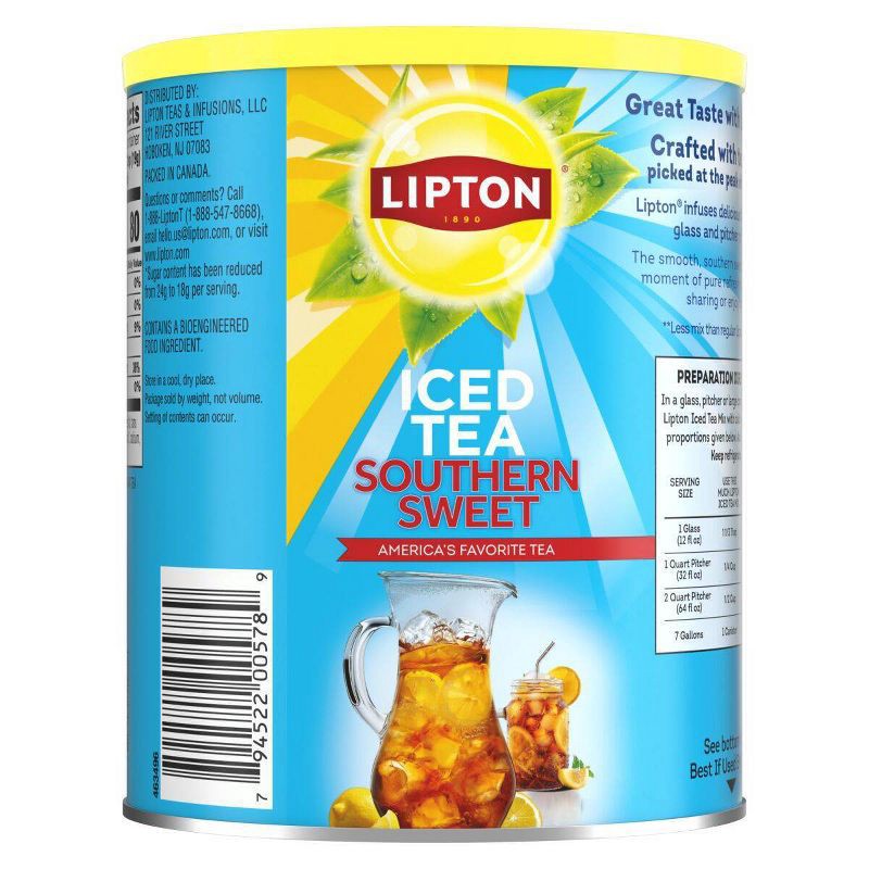 slide 3 of 5, Lipton Southern Sweet Iced Tea Mix - 50.2oz, 50.2 oz