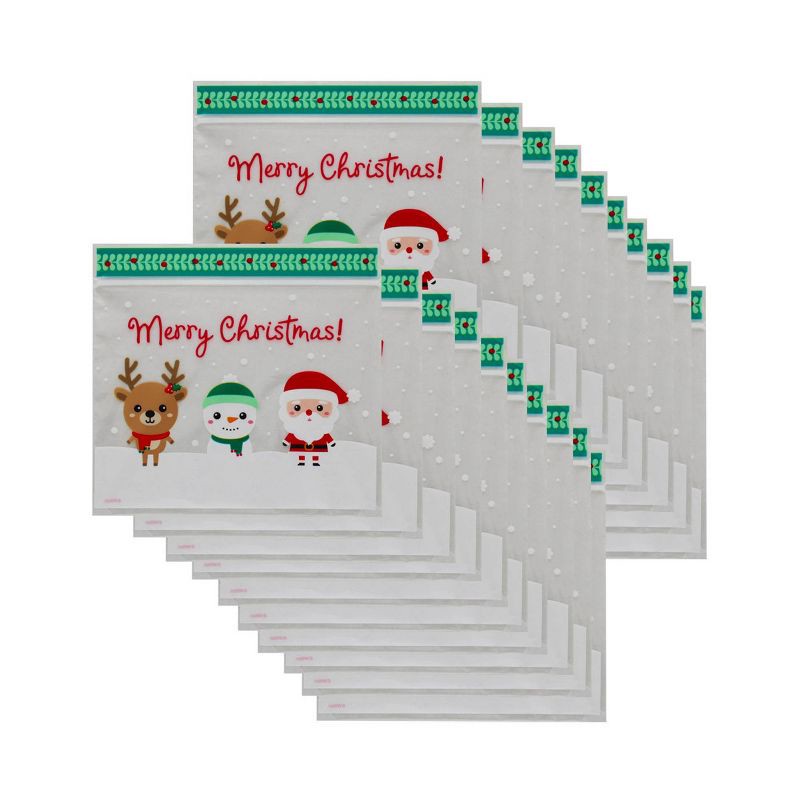 slide 2 of 4, Wilton Merry Christmas Resealable Treat Bag, 1 ct