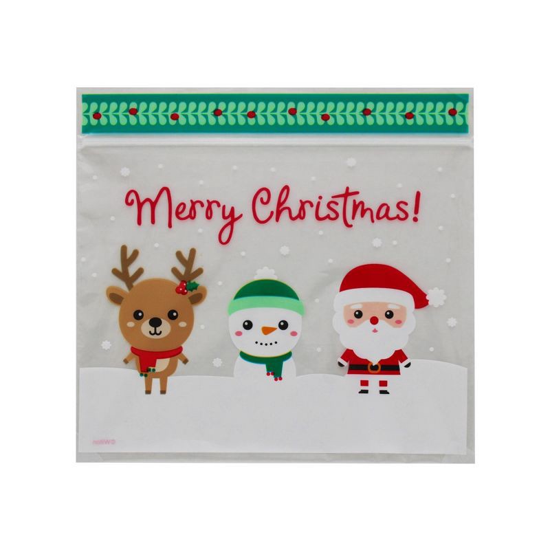 slide 3 of 4, Wilton Merry Christmas Resealable Treat Bag, 1 ct