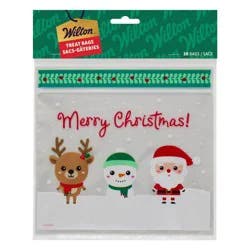 Wilton Merry Christmas Resealable Treat Bag